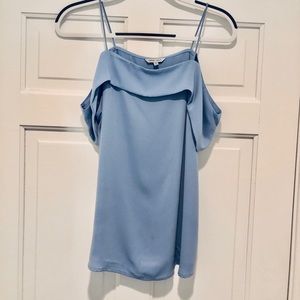 NAKED-ZEBRA Cold Shoulder Top